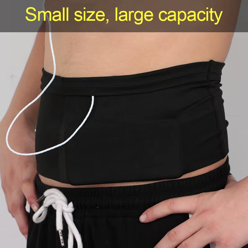 Invisible Professional Running Waist Bag Lightweight Thin Marathon Yoga Belt Pack Large Capacity Mobile Phone Sports Fanny Bags